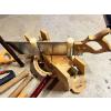 Image 2 : Assortment of hammers, chisel, Disston K-14 mitre box saw set plus extra saw