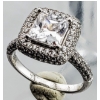 Image 2 : Sterling Silver CZ Fashion Ring (3.7 g, Size 6.5)