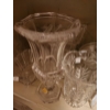 Image 5 : Contents of Shelves: Dinnerware, Drinkware, Vases: Lead Crystal w/ Hex Base 10 T and More!