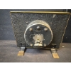 Image 1 : Made-in-England Stitched Floral Dial Mantel Clock with Ornate Brass Tones