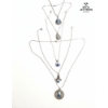 Image 1 :  Collection Of Vintage Dutch Delft Porcelain Costume Jewelry , Necklace.