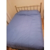 Image 1 : Queen-Sized Wire Frame Bed with Mattress