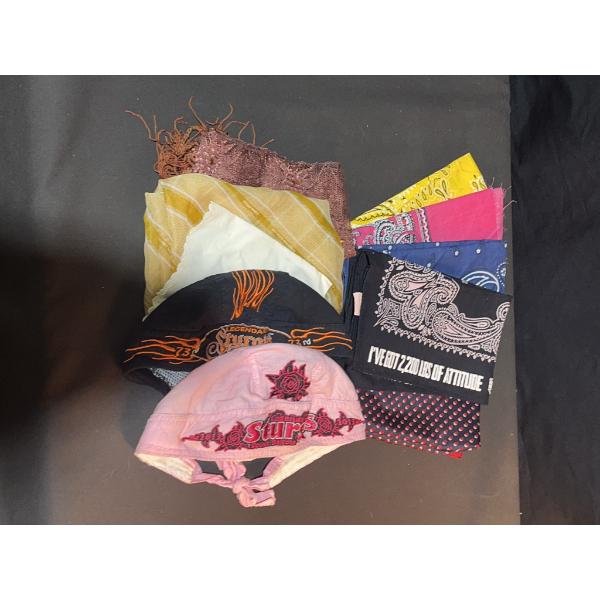Bandanas, Scarves, and Sturgis Headwraps Lot