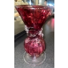 Image 4 : CZECH Cut Glass Vase w/ Fenton Art Glass & More 12T