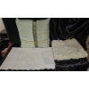 Image 2 : Decorative Throw Pillows and Lace Linens Set