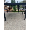Image 2 : Patio  Table Sturdy Metal 4 Chairs & Umbrella 