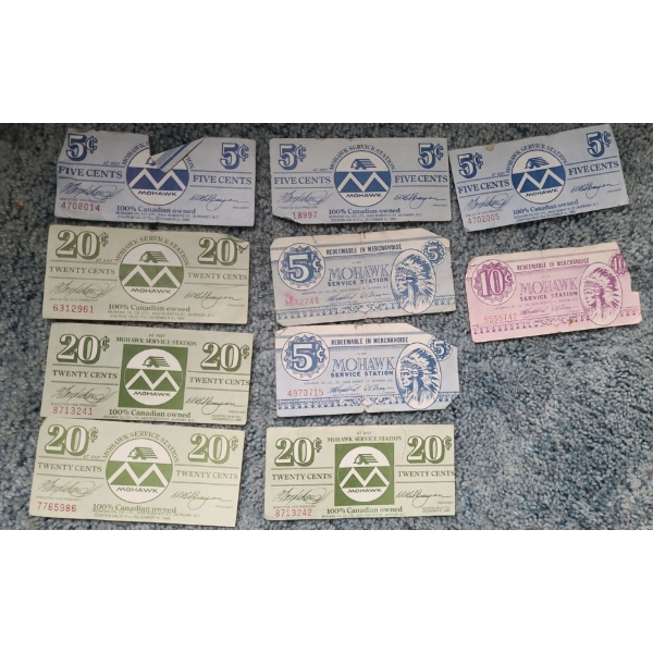Vintage Mohawk Service Station "Cash"