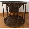 Image 4 : Hand Stitched Macrame End Table w/ Decorative Italian Soup Taurine 17T
