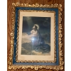 Image 1 : Jesus in the Garden Framed Print  Lovely Brass Frame  14" x 18"tall