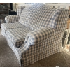Image 2 : High Quality Plaid Fabric Love Seat  60w x 37d x 35h  Durable Well Made Furniture Small Sofa