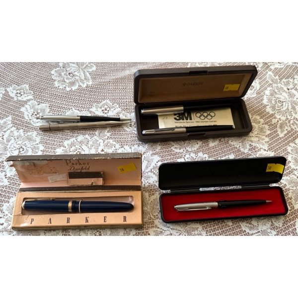 Set of Lovely Parker Pens,  Fountain Pens, and Other Fancy Writing Tools! 