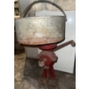 Image 1 : Antique Cast Iron Grinder Mill/Grain Mill- Hand Cranked Corn Grinder