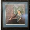 Image 1 : Framed Limited Edition Print, Numbered 58/500, Featuring Seated Woman