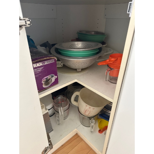 Misc. Kitchen Cupboard Contents 