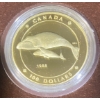 Image 1 : 1988 Canadian $100 Bowhead Whale Coin 7.775 Grams 24K Gold 5.563 Grams Fine Silver