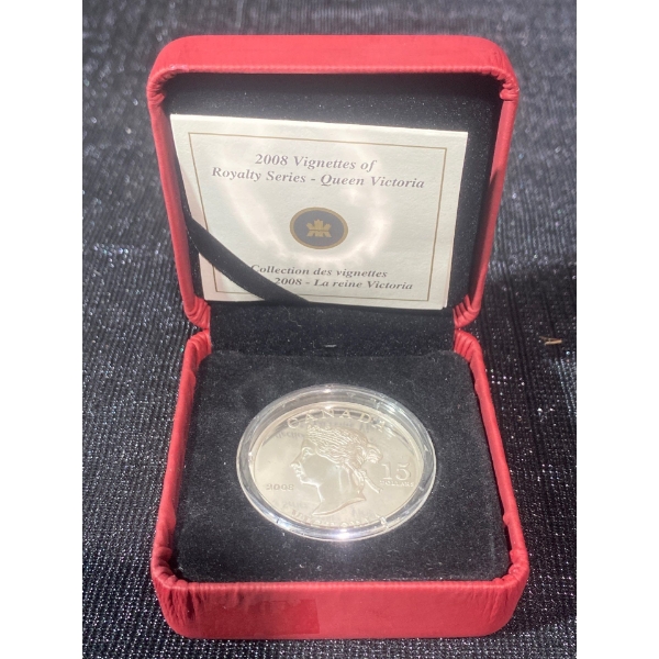 2008 Vignettes of Royalty Series-Queen Victoria Coin 92.5% Silver 30 Grams