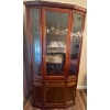 Image 1 : Red Oak China Hutch - Contents Not Included 45x18x64