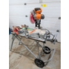 Image 1 : RIGID 12" Dual Bevel Sliding Mitre Saw Mounted On Portable Stand - Adjustable Dimensions 
