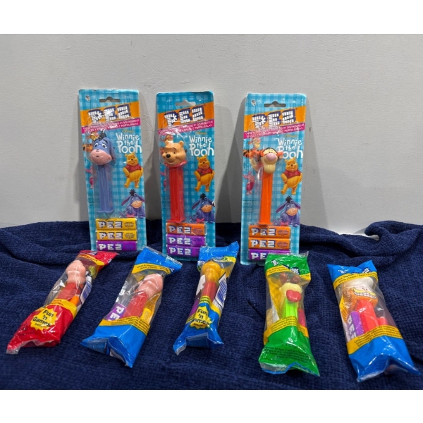 Collection of Pez Dispensers - Winnie the Pooh, Garfield, Disney
