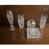 Image 1 :  Vintage Bohemian Lead Crystal Pieces, Characterized By Their Intricate "pinwheel" Hand-cut 24% lead