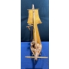 Image 3 : Antique Wooden Ship 30Wx24H