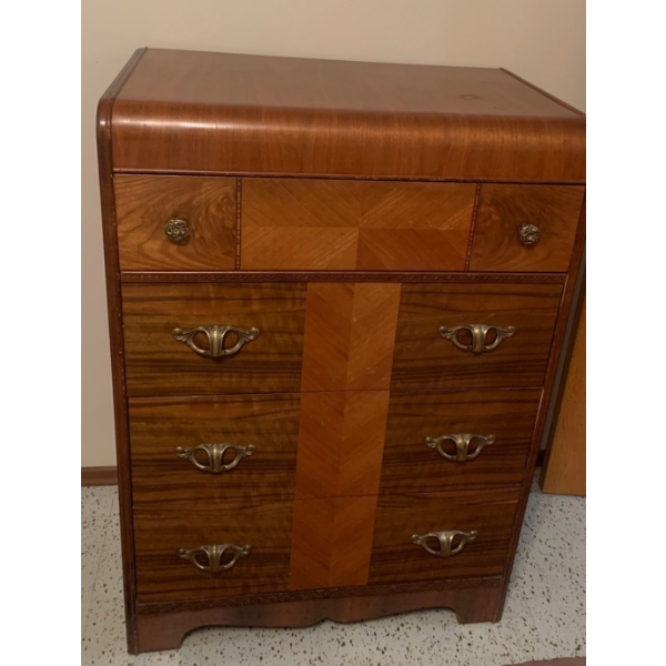 Antique Tall Boy Dresser 4 Drawers 30x43