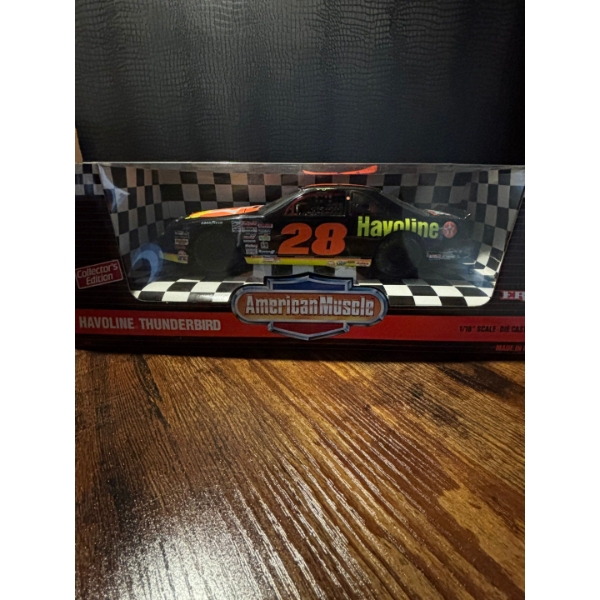 American muscle NASCAR #28 Havoline thunderbird all an original packaging Collector's Edition