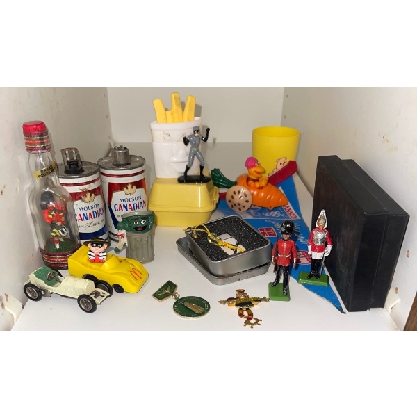 Vintage Smalls - Canadian Refillable Lighters McDicks Toys Soldier Figurine & more