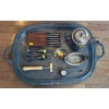 Image 1 : Kitchenware Including Stainless Sheffield Knives, Large Tray, EP Lead Salt and Pepper Shakers & More