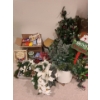 Image 1 : Holiday Decor: Wooden Sign on Stake 11.5 X 32, Resin Santa 16 T, Gift Bags, Floral and More!  