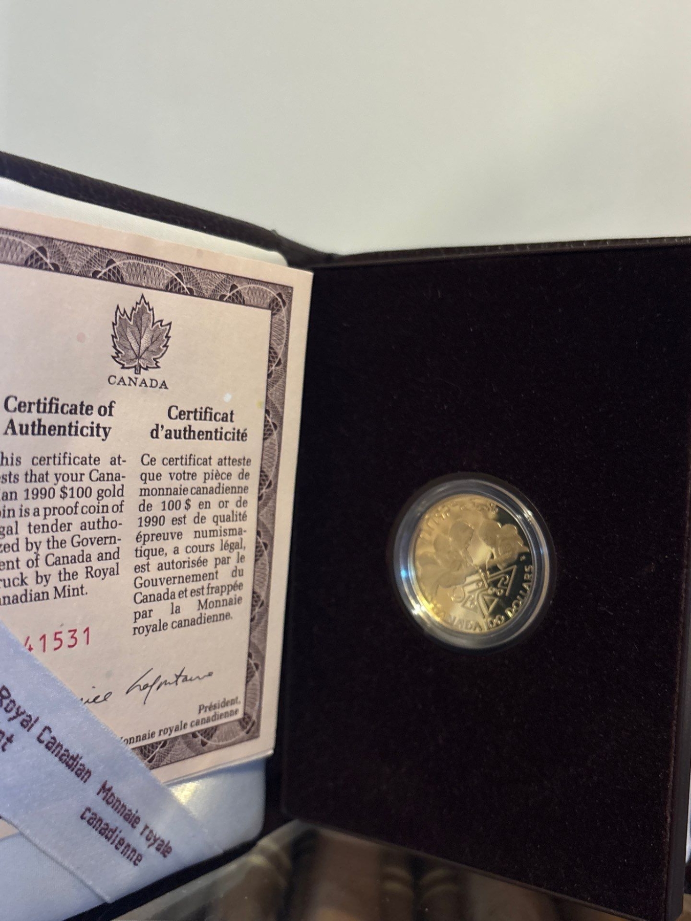 Year:1990 1990 $100 International Literacy Year - 14-kt. Gold Coin - Beck ...