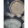 Image 2 : Metal Plate 11.5" Diameter, Glass Plate w/Basket 12 X 7.5, Rogers/ Wallace Various Cutlery and More!