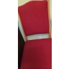 Image 2 : Set of 4 Chairs w/ Red Upholstery 20 W, 18 D, 39 T