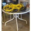Image 1 : Garden Tea Table w/ Cords Galore- Spool of Electrical Wire Assorted Cords & More