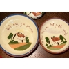 Image 4 : Collection Of Torquay Pottery  Motto Ware English Earthenware- Hand Painted Cottage Design