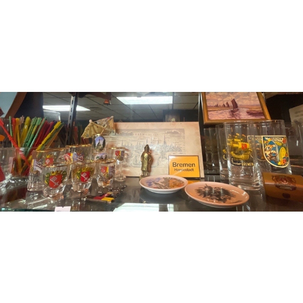 Code of Arms Collectable Barware w/ Brass Sailor & More