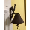 Image 2 : Brass Wall Shelf 9", Cast Iron Bell