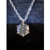 Image 4 : Moissanite 1 Carat Pendant w/ 16" Chain (2" Extension) 