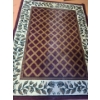Image 2 : Area Rug with Flower Border 86 L, 63 W, also Includes Boot Tray, Entrance Mat and Small Runner 