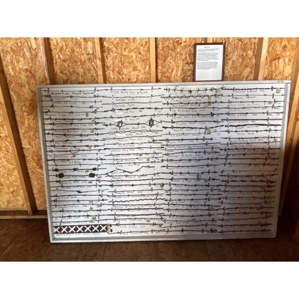 Amazing Rare Display Collection of Barbed wire /Fencing wire from the Early 1900's To The Early 1800