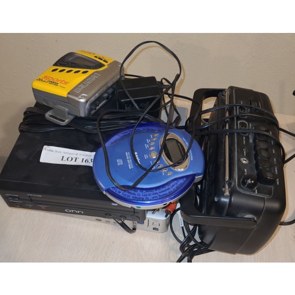 Citizen AM/FM Radio Cassette Recorder, Onn DVD Player & Diamond Vision DVD Player