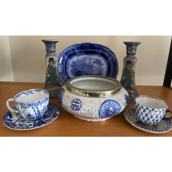 Ceramic Casndle Sticks & Collectible Tea Cups * More