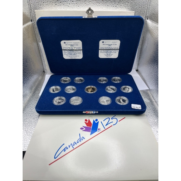 1992 Commemorative Collection of Silver Canadian Coinage 78g Of 92.5