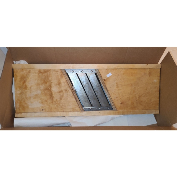 Wooden Frame Kitchen Slicing Mandolin 24.5 X 9 