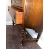 Image 5 : Glass Front Wood China Cabinet with Drawer- From Camrose 1930’s