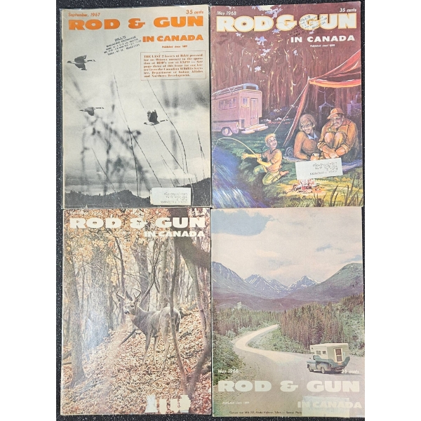 Vintage Rod & Gun in Canada Magazines from 1967 and 1968