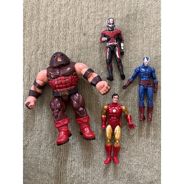 Marvel Legends 2016 Juggernaut, Marvel Legends Iron Man, Marvel Citizen V, Marvel Antman Figures 