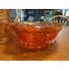 Image 2 : Vintage Imperial Carnival Glass Marigold Luster Rose Tall Pitcher Northwood Grape and Cable Marigold