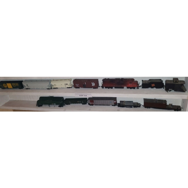 Asst Model Railway Cars incl British Columbia Railway, Spruce Falls, CSX & more