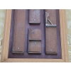Image 4 : Vintage Hand Tools Displayed in Wooden Frame, Including Challenge "Hi Speed" Quoins